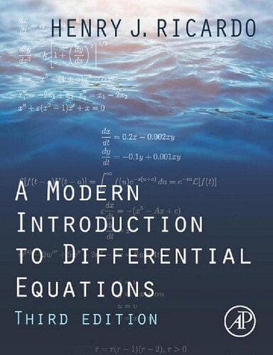 A Modern Introduction To Differential Equations 3Rd Edition – PDF ebook