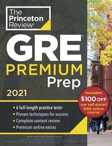 Princeton Review Gre Premium Prep 2021 6 Practice Tests Review Techniques – PDF ebook
