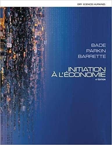 INITIATION A L'ECONOMIE (4th Edition) - French – PDF ebook
