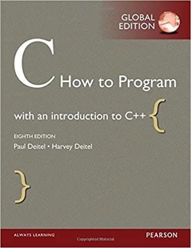 C How to Program (8th Global Edition) – PDF ebook