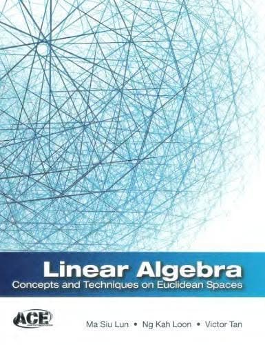 Linear Algebra Concepts And Techniques On Euclidean Spaces – PDF ebook