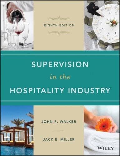 Supervision In The Hospitality Industry 8Th Edition – PDF ebook