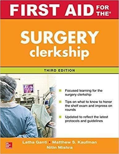 First Aid for the Surgery Clerkship 3rd – PDF ebook