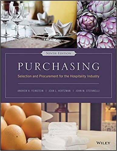 Purchasing Selection Procurement for the Hospitality Industry 9th – PDF ebook