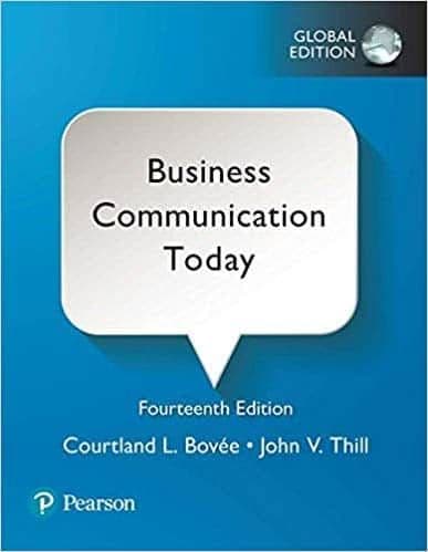 Business Communication Today (14th Edition) - Global – PDF ebook