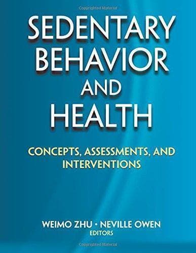 Sedentary Behavior And Health Concepts Assessments And Interventions – PDF ebook