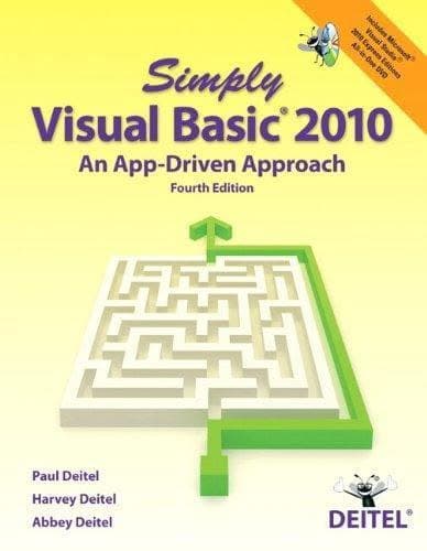 Simply Visual Basic 2010 An App Driven Approach 4Th Edition – PDF ebook