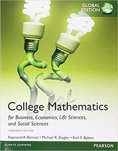 College Mathematics for Business, Economics, Life Sciences and Social Sciences (13th Global Edition) – PDF ebook