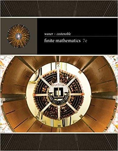 Waner and Costenoble's Finite Mathematics (7th Edition) – PDF ebook