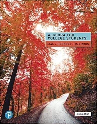 Algebra for College Students (9th Edition)  Lial/Hornsby/McGinnise – PDF ebook