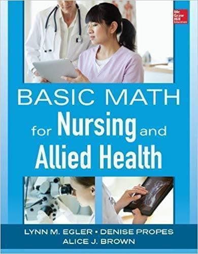 Basic Math For Nursing And Allied Health – PDF ebook