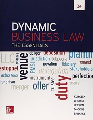 Dynamic Business Law The Essentials 3Rd Edition – PDF ebook