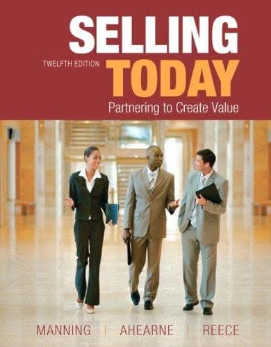Selling Today Partnering To Create Value 12Th Edition – PDF ebook