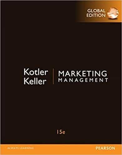 Kotler & Keller's Marketing Management (15th Edition) - Global – PDF ebook