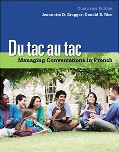 Du tac au tac: Managing Conversations in French 4th Edition – PDF ebook