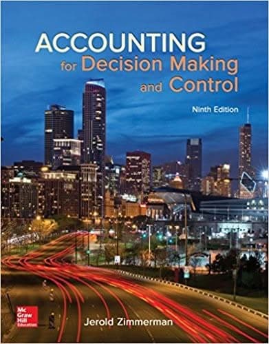 Accounting for Decision Making and Control 9th – PDF ebook