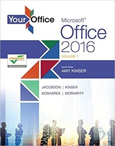 Your Office Microsoft Office 2016 Volume 1 (Your Office for Office 2016 Series) – PDF ebook