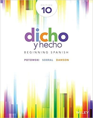 Dicho y hecho: Beginning Spanish, 10th Edition – PDF ebook