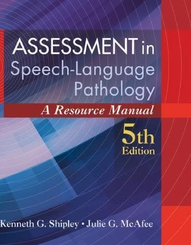 Assessment In Speech Language Pathology A Resource Manual 5Th Edition – PDF ebook
