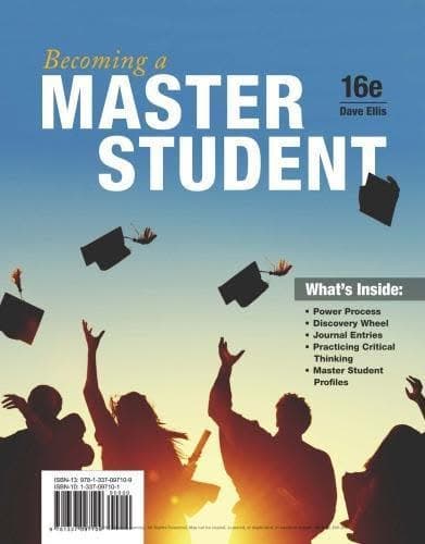 Becoming A Master Student 16Th Edition – PDF ebook