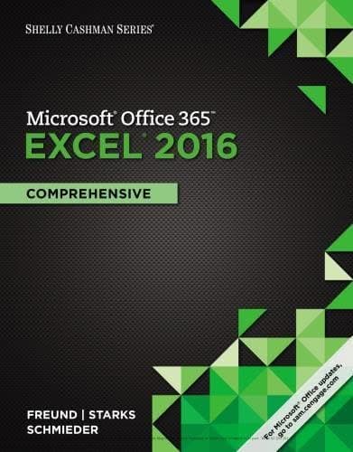 Microsoft Office 365 Excel 2016 Comprehensive Shelly Cashman Series – PDF ebook