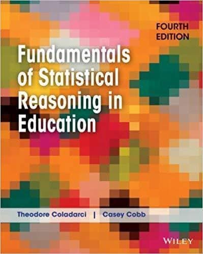 Fundamentals of Statistical Reasoning in Education 4th – PDF ebook