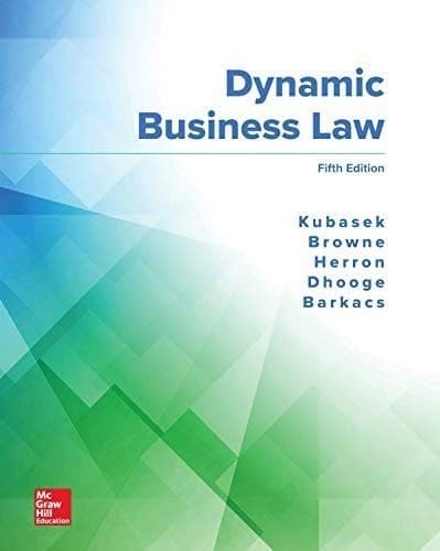 Dynamic Business Law 5th Edition by Nancy Kubasek – PDF ebook