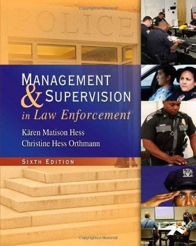 Management And Supervision In Law Enforcement 6Th Edition – PDF ebook