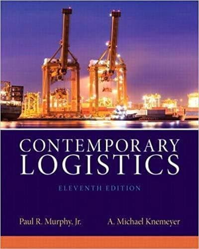 Contemporary Logistics 11th 11E Paul Murphy – PDF ebook