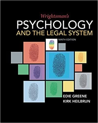Wrightsman's Psychology and the Legal System 9th Edition – PDF ebook