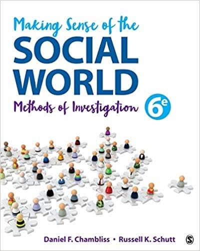 Making Sense of the Social World: Methods of Investigation 6th Edition – PDF ebook
