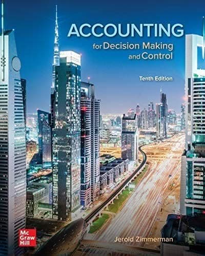 Accounting for Decision Making and Control 10th Edition – PDF ebook