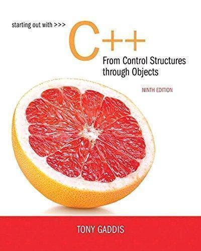 Starting Out With C From Control Structures To Objects 9Th Edition Scanned – PDF ebook