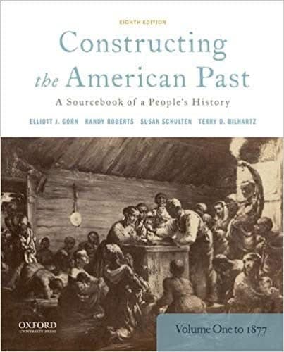 Constructing the American Past: A Sourcebook of a People's History, Volume 1 to 1877 8th Edition – PDF ebook