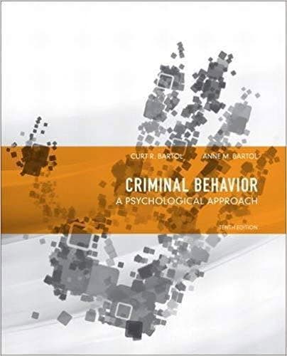 Criminal Behavior; A Psychological Approach 10th – PDF ebook