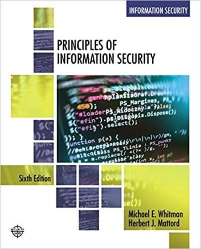 Principles of Information Security 6th by Michael E. Whitman – PDF ebook