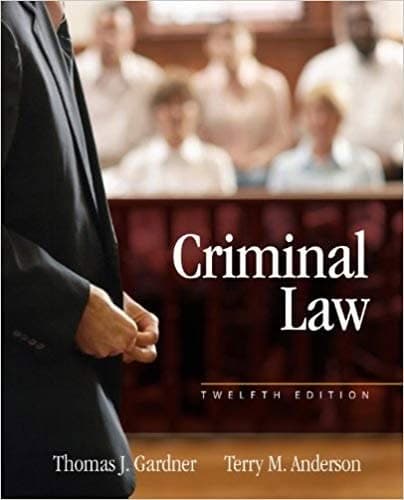 Criminal Law 12th Edition by Thomas J. Gardner – PDF ebook