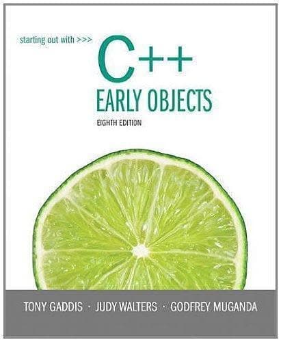 Starting Out With C Early Objects 8Th Edition – PDF ebook
