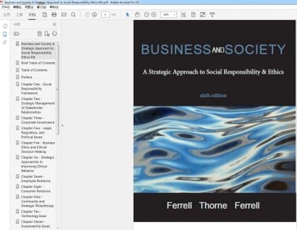 Business and Society A Strategic Approach to Social Responsibility Ethics 6th – PDF ebook