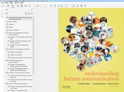 Understanding Human Communication 13th by Ronald Adler – PDF ebook
