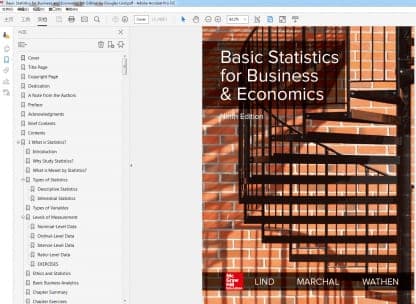 Basic Statistics for Business and Economics 9th Edition – PDF ebook