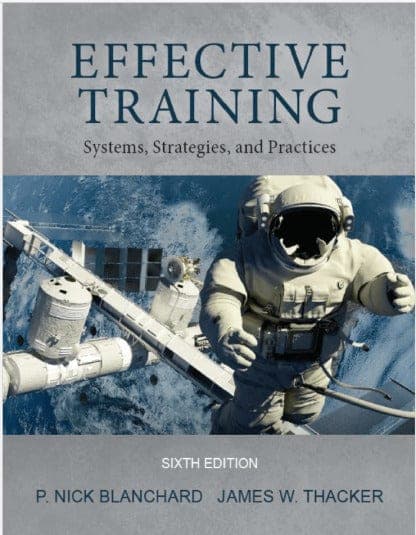 Effective Training 6th Edition by Blanchard – PDF ebook