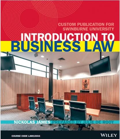 (AUCM) Introduction to Business Law LAW10004 Custom for Swinburn – PDF ebook