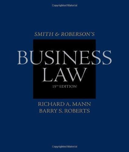 Smith And Robersons Business Law 15Th Edition – PDF ebook