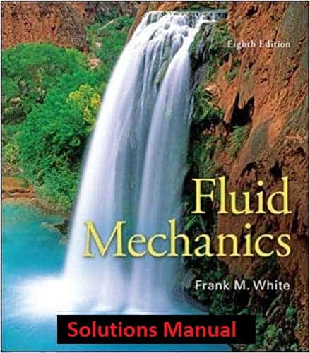 White's Fluid Mechanics (8th Edition) - Solutions Manual