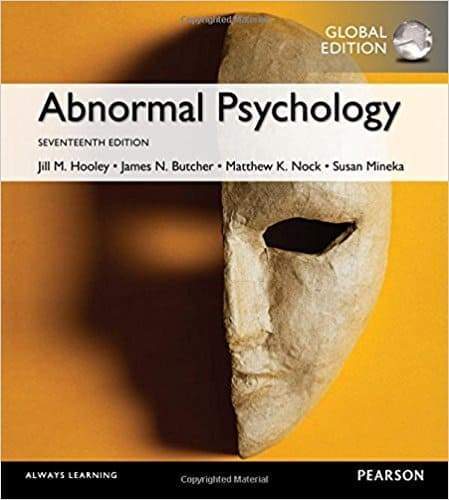 Abnormal Psychology, 17e, Global Edition – PDF ebook