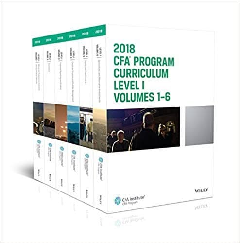 CFA Program Curriculum 2018 Level I – PDF ebook