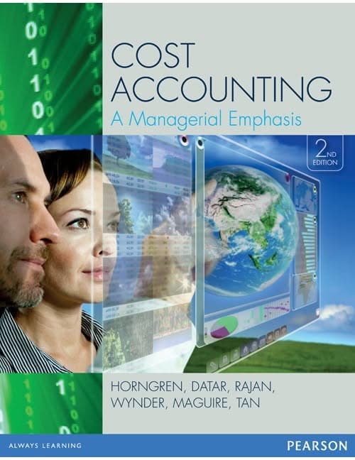 Cost Accounting a Managerial Emphasis 2th by Charles Horngren – PDF ebook