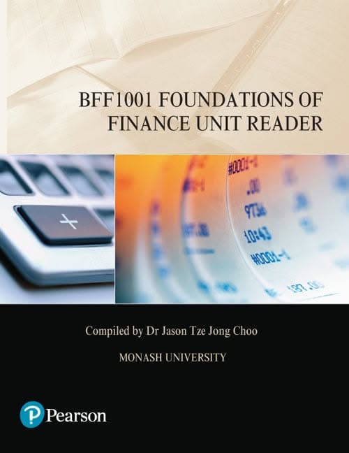 Foundations of Finance Unit Reader BFF1001 (Custom Edition) – PDF ebook