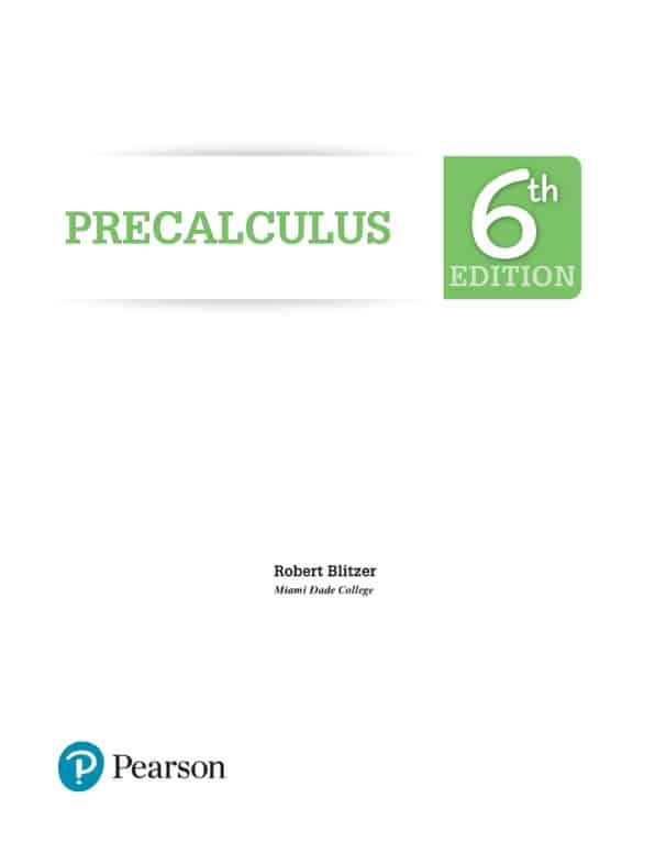 Blitzer's Precalculus (6th Edition) - eBook - Image 3